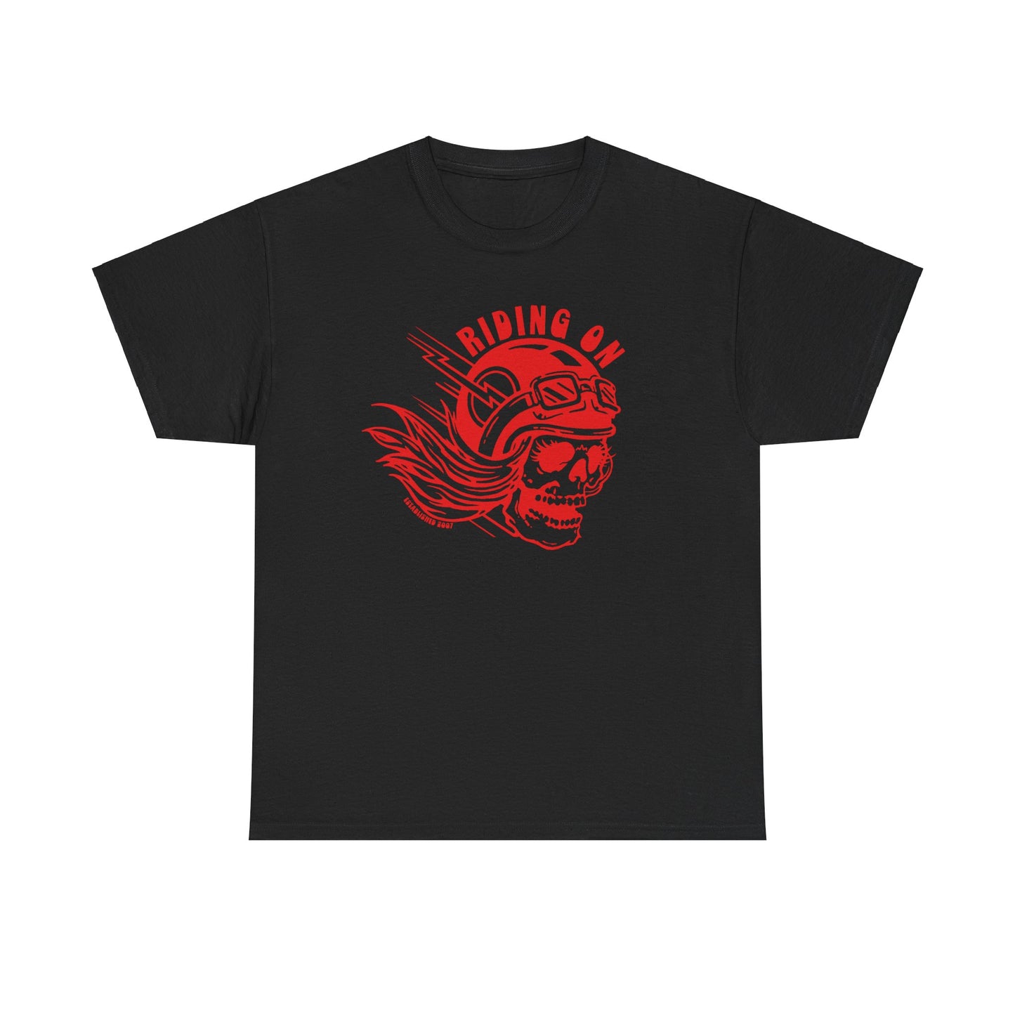 RidingOn red skull tee